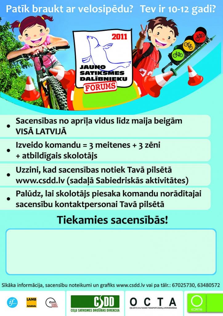 „Jauno satiksmes dalībnieku foruma” jauno sezonu turpinās Gulbenē
