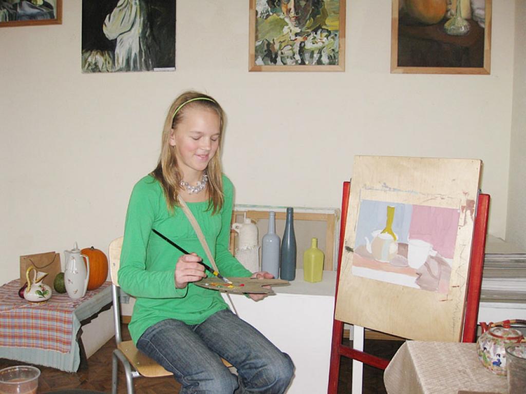 Gleznošanas konkursā izcīna 2.vietu