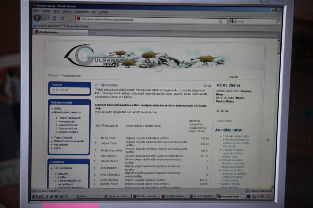Dome publisko amatpersonu ienākumus