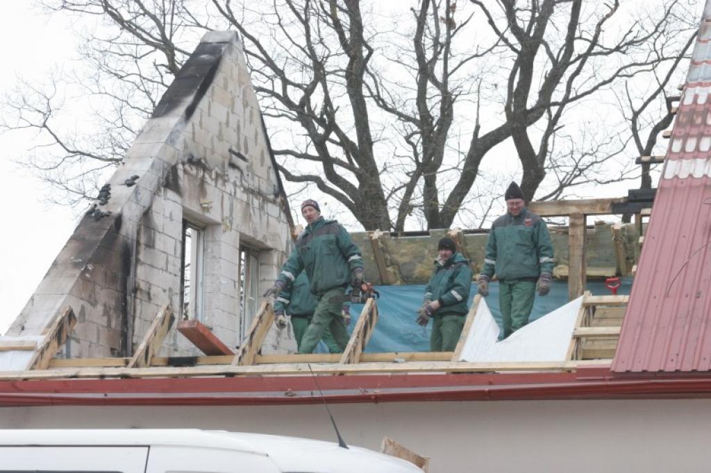 Lejasciema pagasta veco ļaužu dzīvojamo māju atjauno 