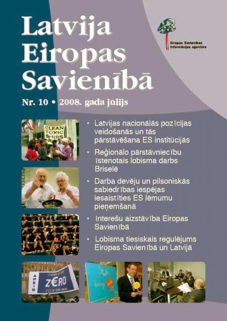 Žurnāls „Latvija Eiropas Savienībā” skaidro interešu aizstāvības iespējas ES 