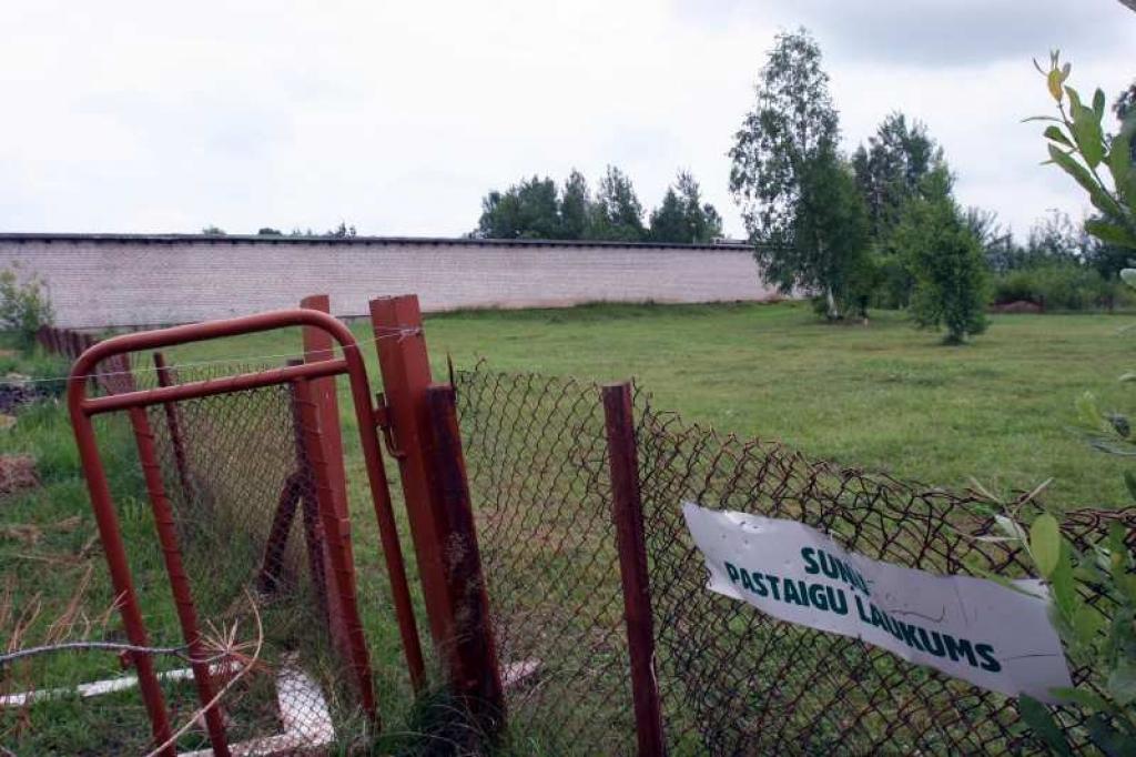 Suņi ir jāved pastaigāties uz tiem paredzētu laukumu