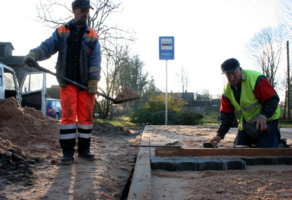 Druvienas autobusu pietura iegūst jaunu veidolu