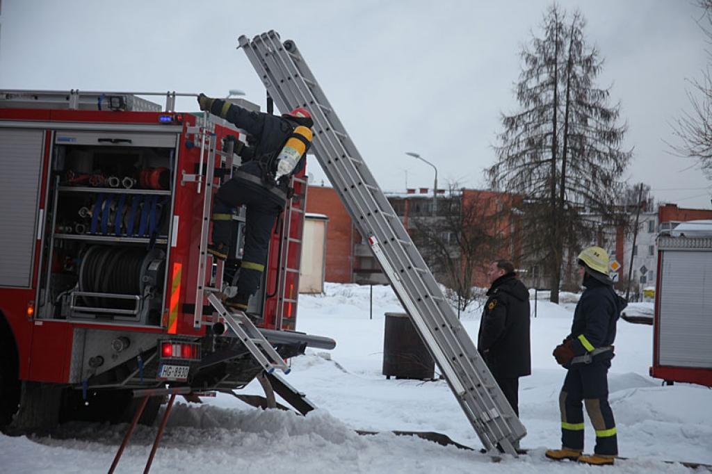 Ugunsdzēsēju mācības. 19.01.11