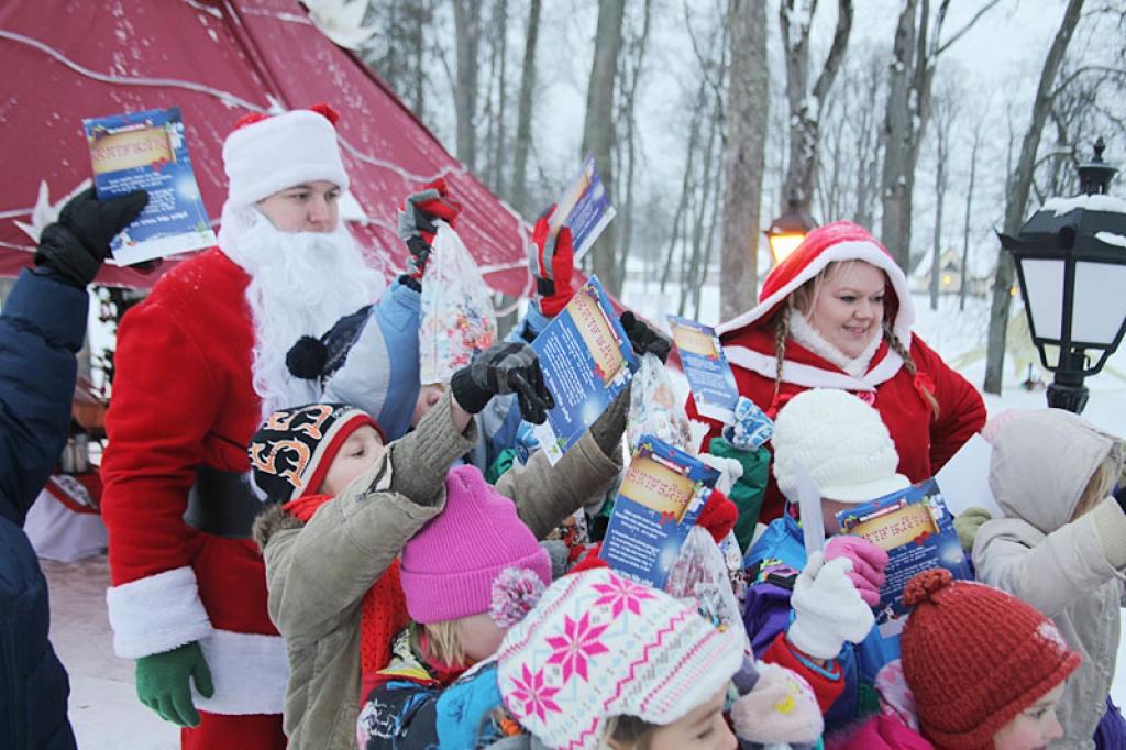 Ziemassvētku rūķu skola Vecgulbenes muižas parkā (papildināts). 16.12.10