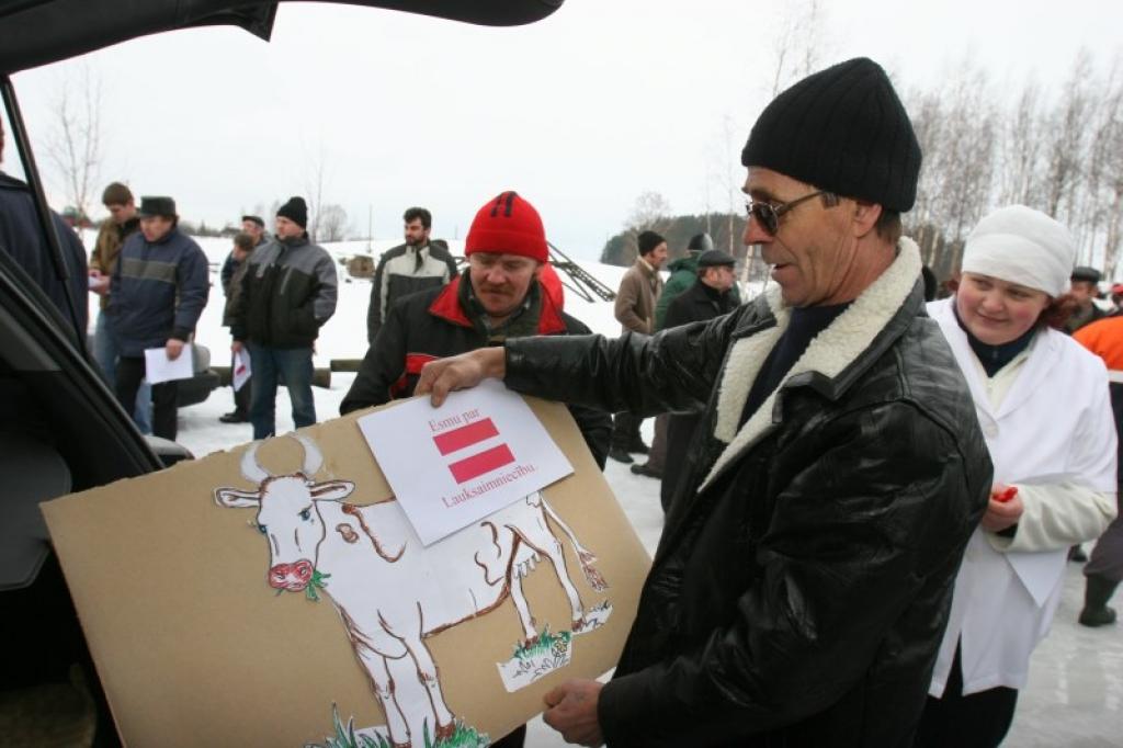 27.janvāris. Zemnieku protesta akcija Gulbenē.