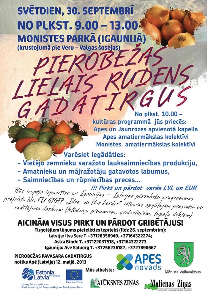 Pierobežas Lielais rudens gadatirgus - Igaunijas pusē, Monistē