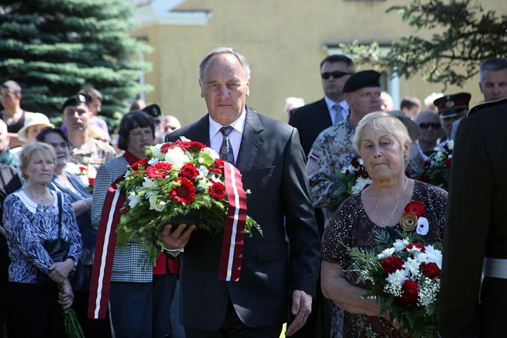 Piemiņas pasākumos piedalās Valsts prezidents