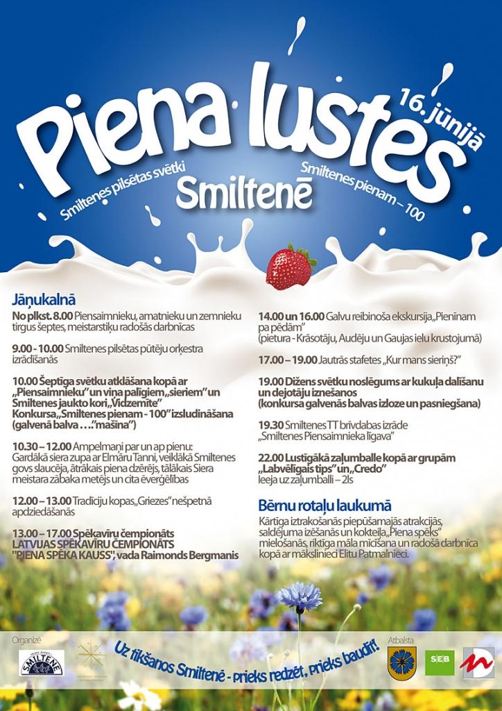 Smiltenieši aicina izbaudīt „Piena lustes"