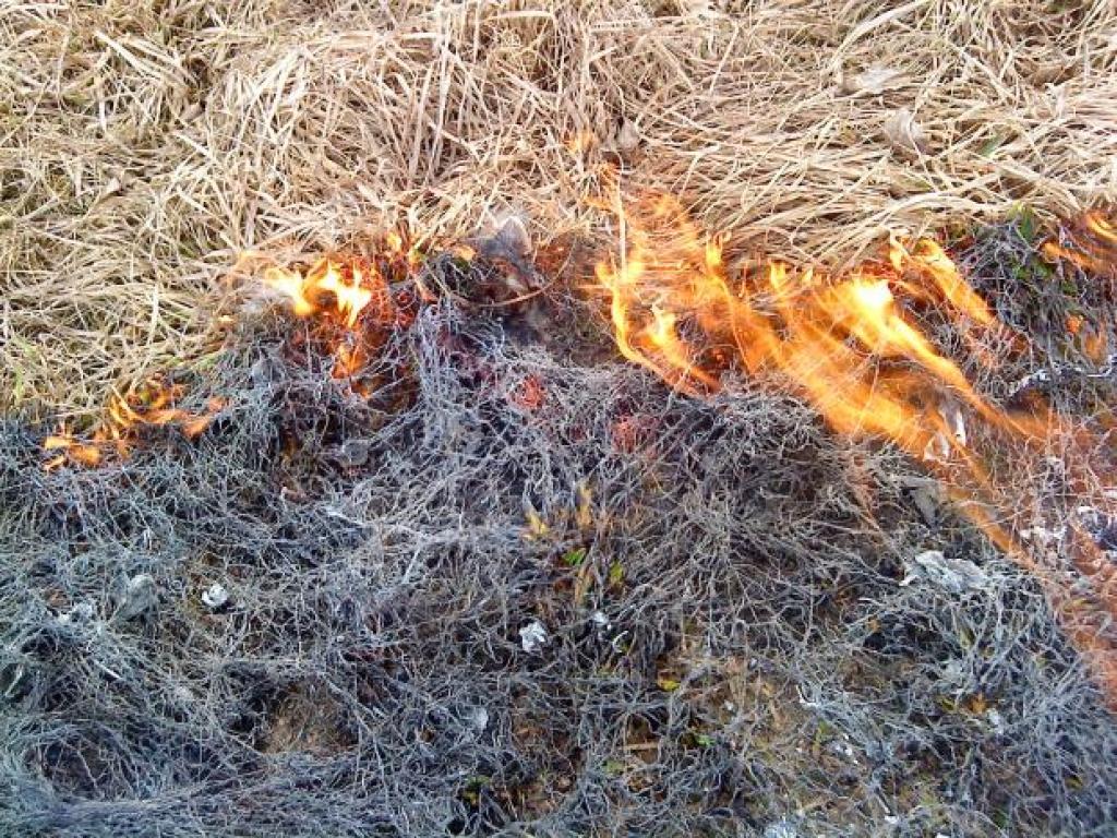 Brīvdienās novadā – astoņi kūlas ugunsgrēki