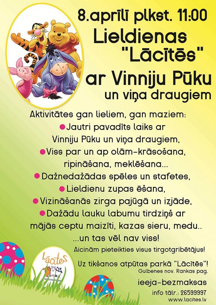 "Lācītēs" - Lieldienas ar Vinniju Pūku un viņa draugiem