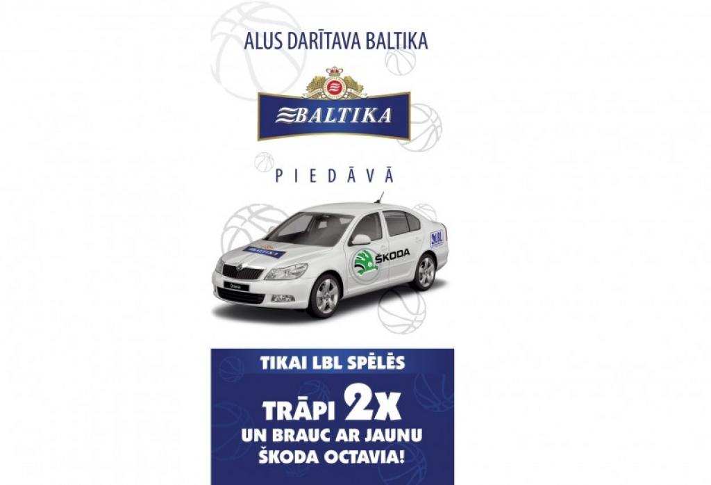 Basketbols: piedalies metienu konkursā un laimē automašīnu "Škoda Octavia"!