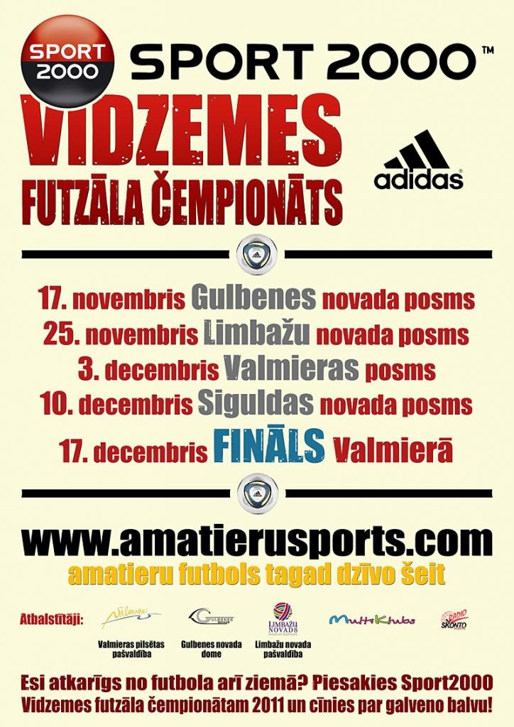 Notiks futzāla čempionāts
