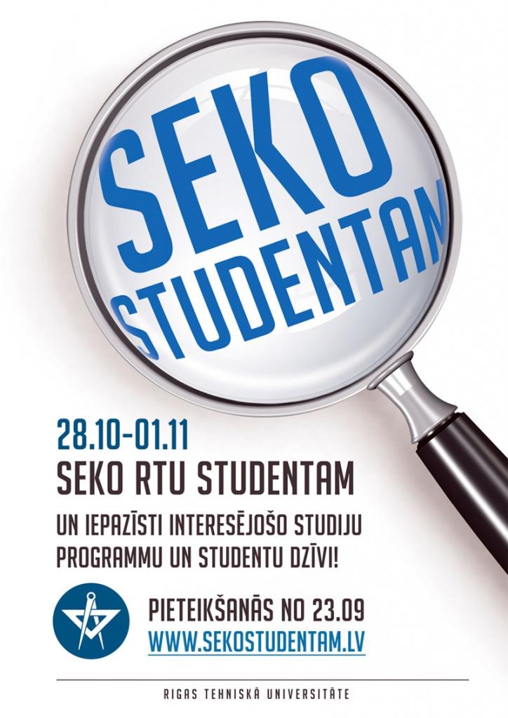 Vidusskolēnus aicina sekot RTU studentiem 