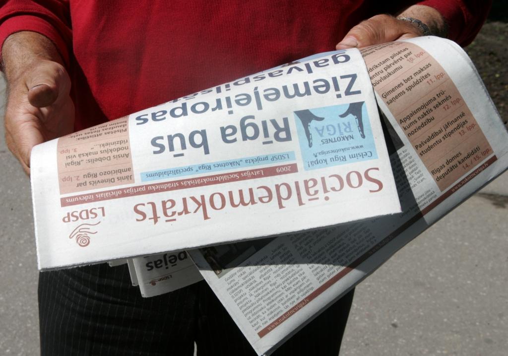 Reklāmas bukletus un partiju avīzes ar dabas resursu nodokli neapliks