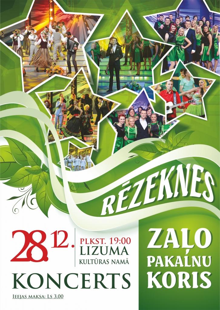 Lizuma kultūras namā - Rēzeknes Zaļo pakalnu kora koncerts