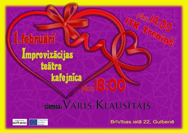 Jauniešu centrā "Bāze" - Improvizācijas teātra kafejnīca