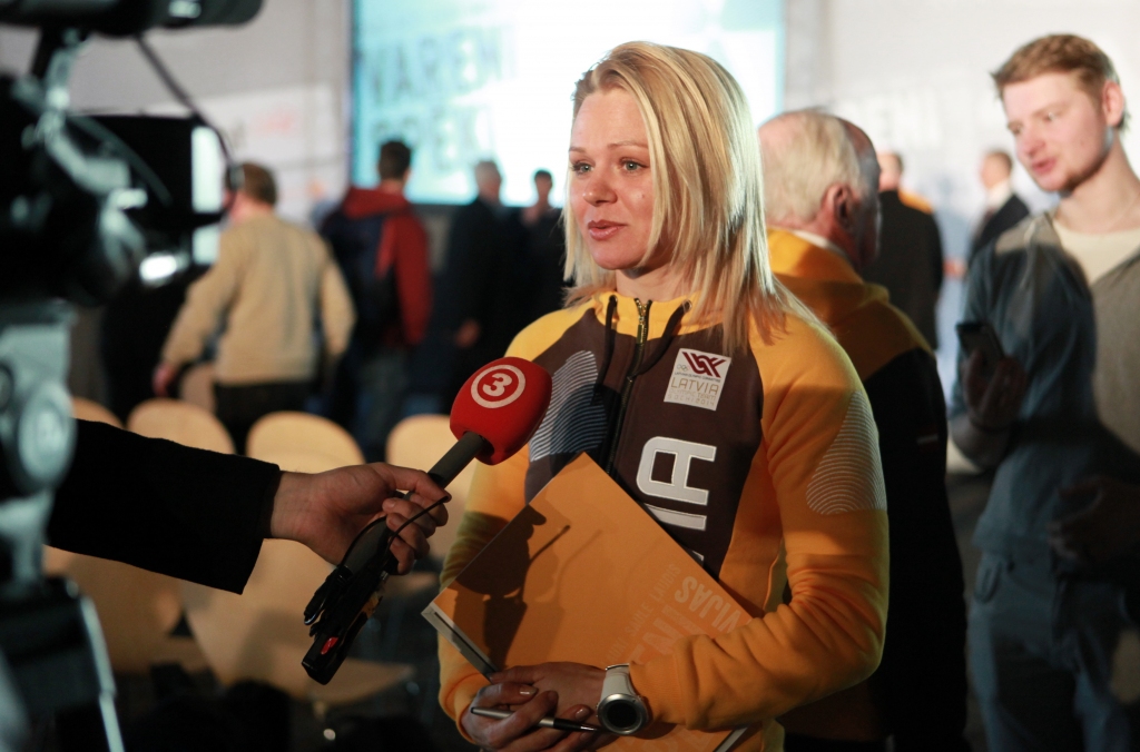 Pirmā Latvijas sportiste ieradusies Sočos