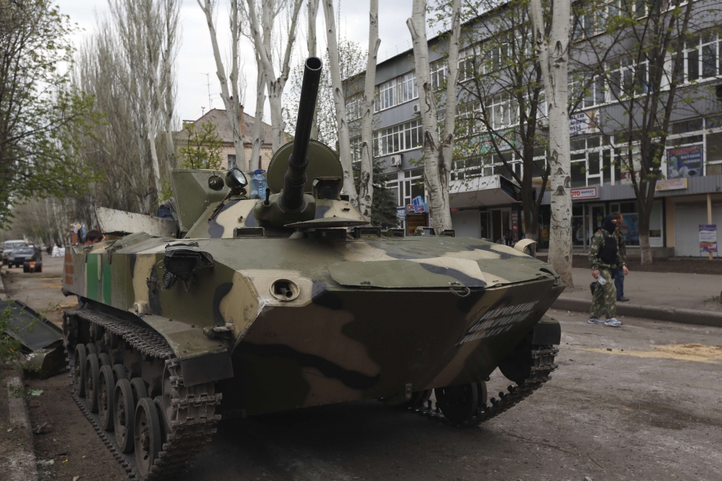 Ukrainas IeM: Slovjanskā uzdarbojas ārvalstu diversanti un nelikumīgi grupējumi
