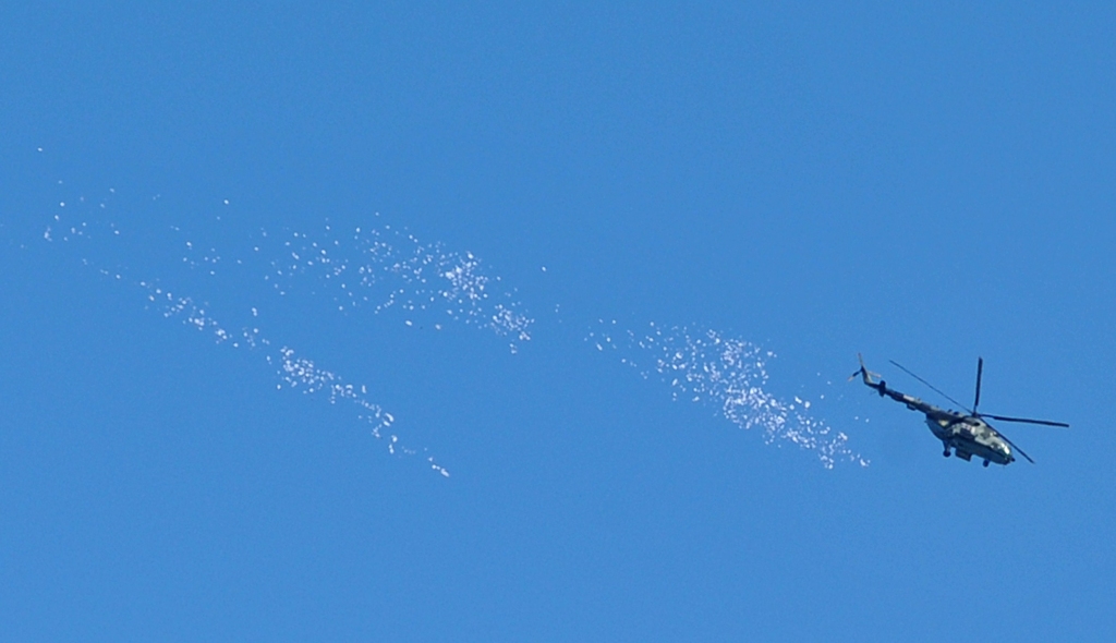papildināts (18:26) - Kramatorskas lidostā eksplodējis Ukrainas helikopters