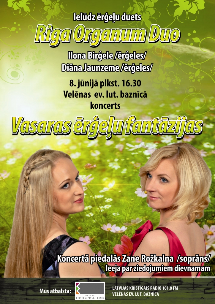 Velēnas ev.luteriskajā baznīcā - Vasaras ērģeļu fantāzijas