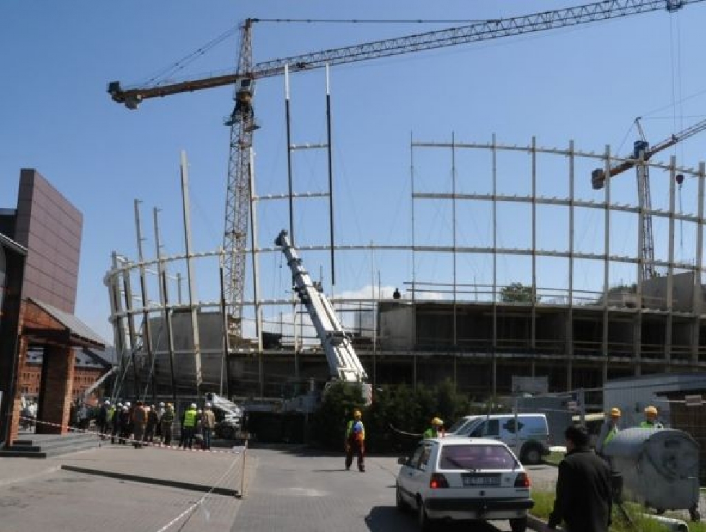 Ieskats koncertzāles Lielais dzintars tapšanas procesā