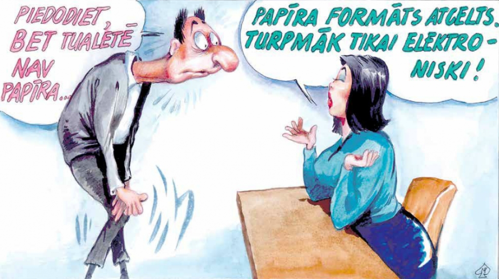 DB karikatūra: Kā VIIS caur VISS vienoja ar IS, bet sanāca ČUŠŠ