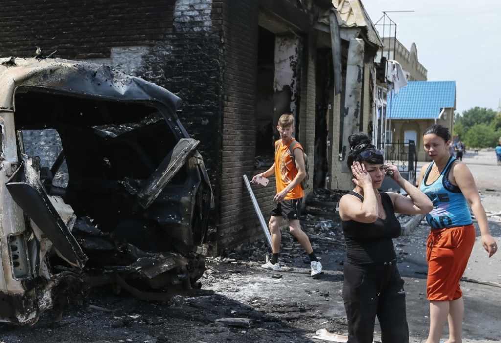FOTO: Izpostītā Slovjanska