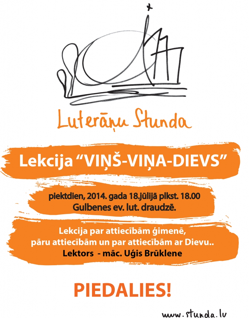 Notiks lekcija "Viņš - Viņa - Dievs"
