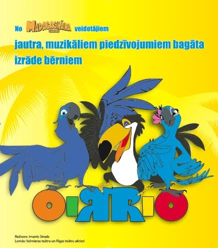 Lizuma kultūras namā - jautra, muzikāla, piedzīvojumiem bagāta izrāde bērniem "RIO RIO"