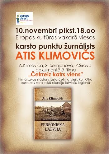 Gulbenes bibliotēkā viesosies žurnālists Atis Klimovičs