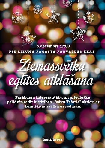 Lizumā iedegs Ziemassvētku eglīti