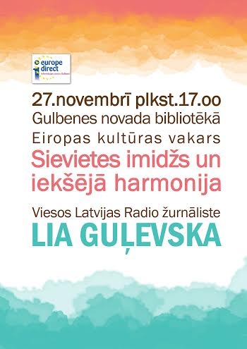 Bibliotekā viesosies radiožurnāliste Lia Guļevska