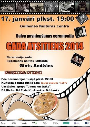 Balvu pasniegšanas jubilejas ceremonija „Gada atsitiens 2014”