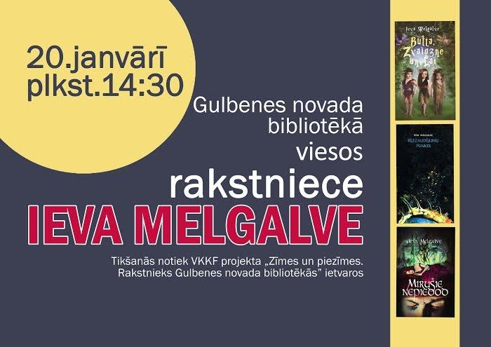 Gulbenes novada bibliotēkā - tikšanās ar rakstnieci Ievu Melgalvi