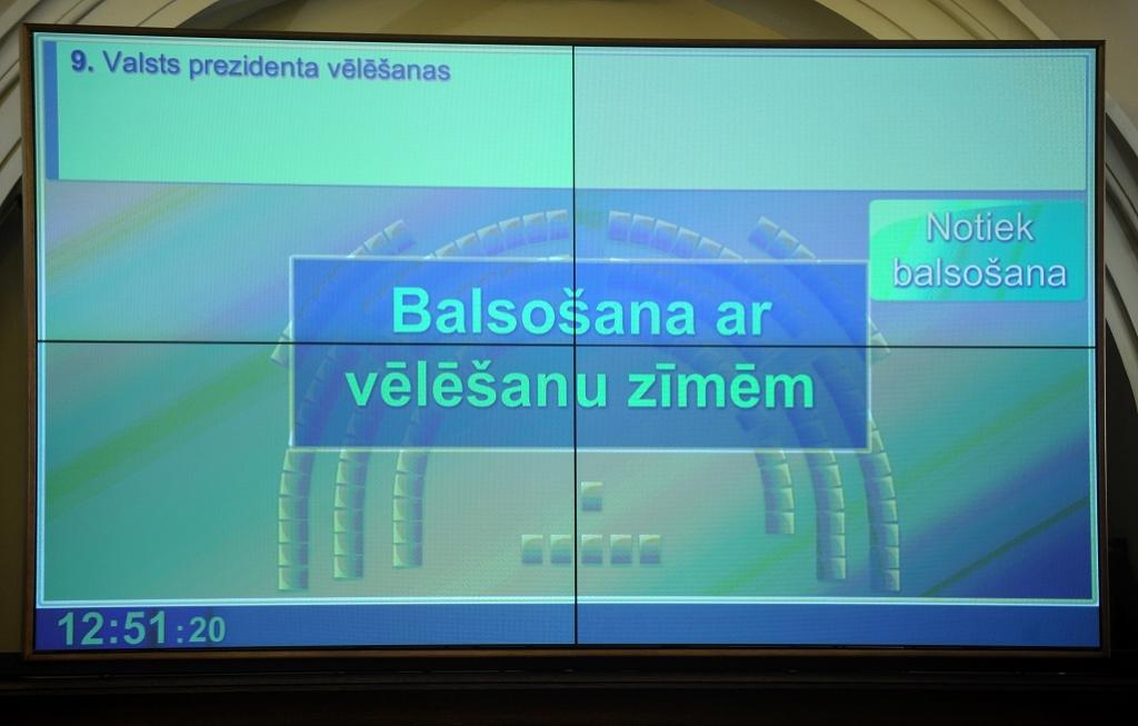 Visticamāk, arī nākamo Valsts prezidentu vēlēs Saeimas aizklātajā balsojumā