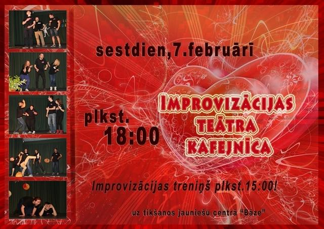 Jauniešu centrā "Bāze" - Improvizācijas teātra kafejnīca