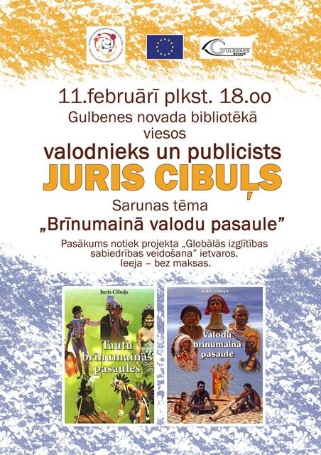 Bibliotēkā viesosies valodnieks un publicists Juris Cibuļs