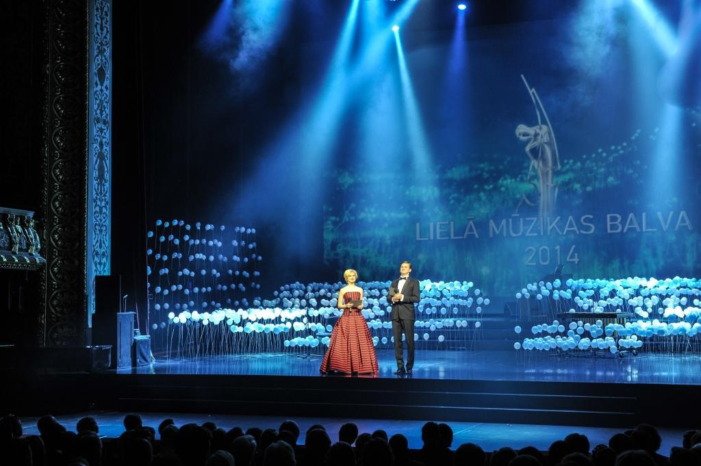 Lielās mūzikas balvas pasniegšanas ceremonijā sumina pērnā gada izcilības