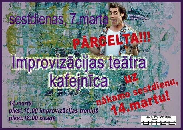 Improvizācijas teātra kafejnīca martā