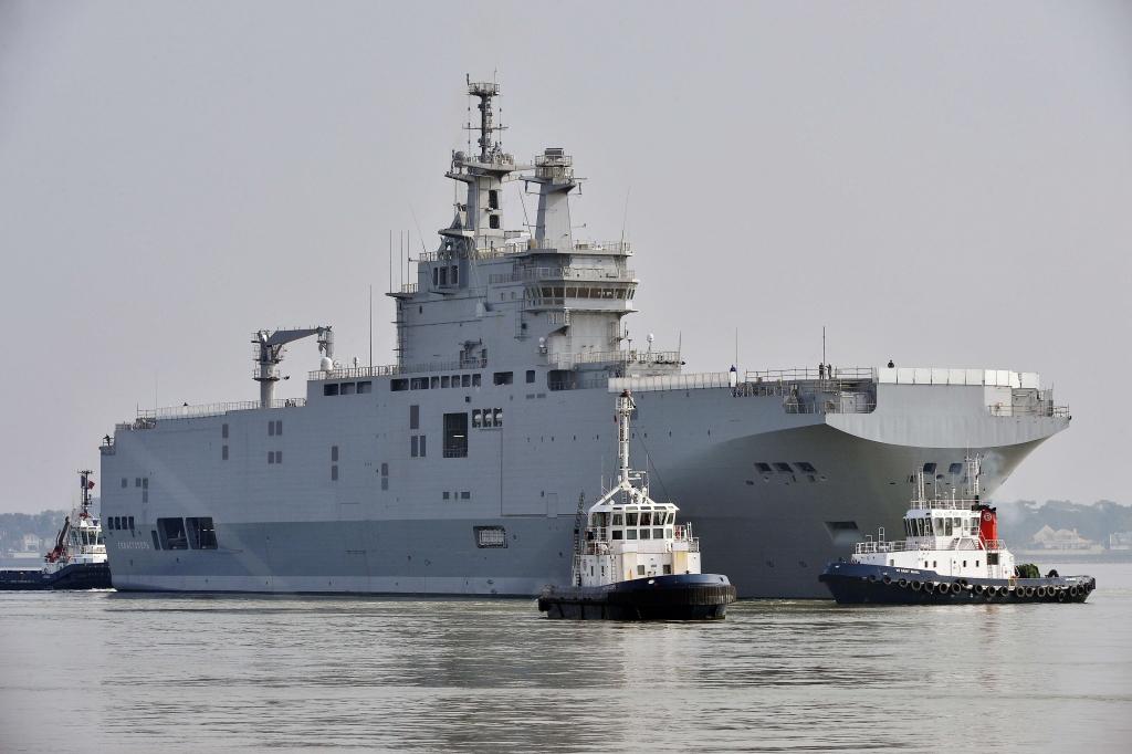 Krievijas mediji uzķeras uz joku raksta par Mistral klases kuģa Junker piegādi Latvijai