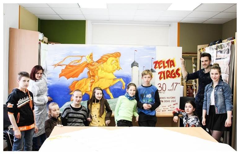 Mākslas skolā atdzimst gleznotās kinoafišas