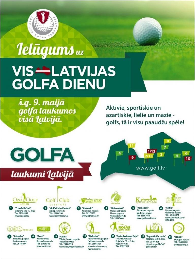 Vislatvijas Golfa diena 9.maijā