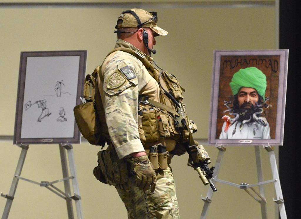 Apšaudē konferencē par pravieša Muhameda karikatūrām ASV iet bojā divi uzbrucēji