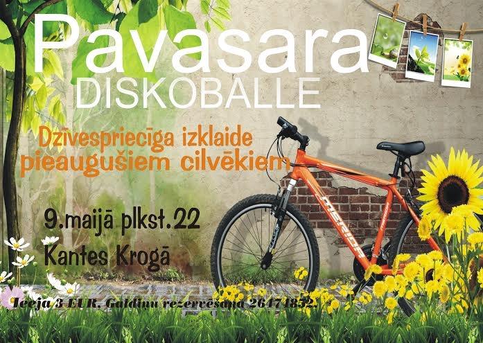 Pavasara diskoballe Kantes krogā