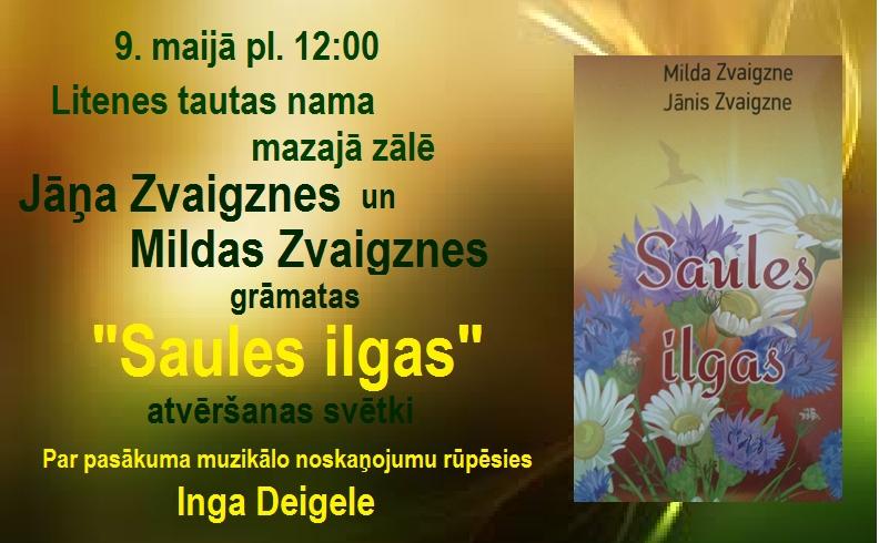 Litenē - Jāņa Zvaigznes un Mildas Zvaigznes grāmatas "Saules ilgas" atvēršanas svētki