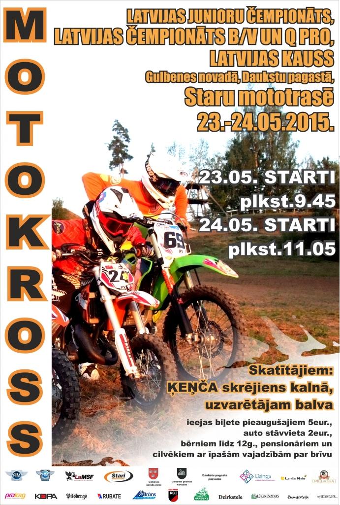 Staru mototrasē - Latvijas junioru čempionāts, Latvijas čempionāts B/V un Q PRO, Latvijas kauss