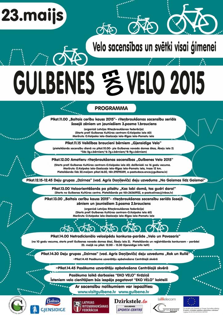 Gulbenē - "Eko-velo 2015"