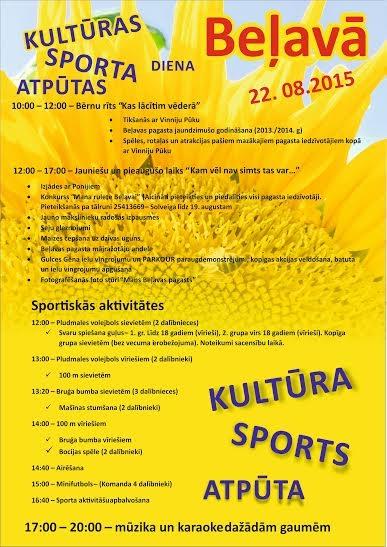 Beļavā - Kultūras, sporta un atpūtas pasākums