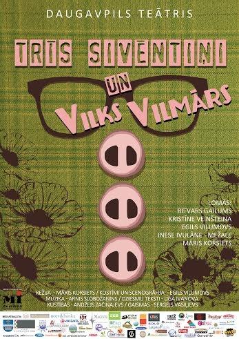 Gulbenē - Daugavpils teātra viesizrāde bērniem "Trīs sivēntiņi un vilks Vilmārs"